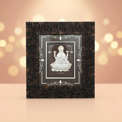 999 Silver Laxmi ji Photo Frame
