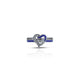 Sterling Silver Heart-Shaped Ring For Girls