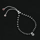 Trendy silver bracelet with smooth, polished beads for a minimalist and elegant style