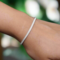 Silver Snack Skin Design Bracelet for Boys