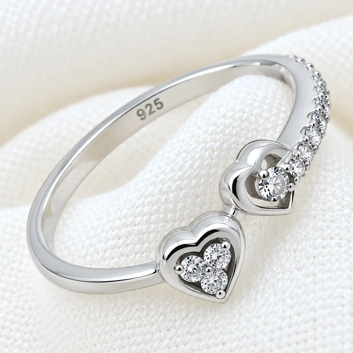 Twin Heart Connection Ring