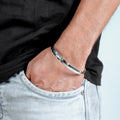 Sleek Silver Kada for Boys with a Masculine Touch