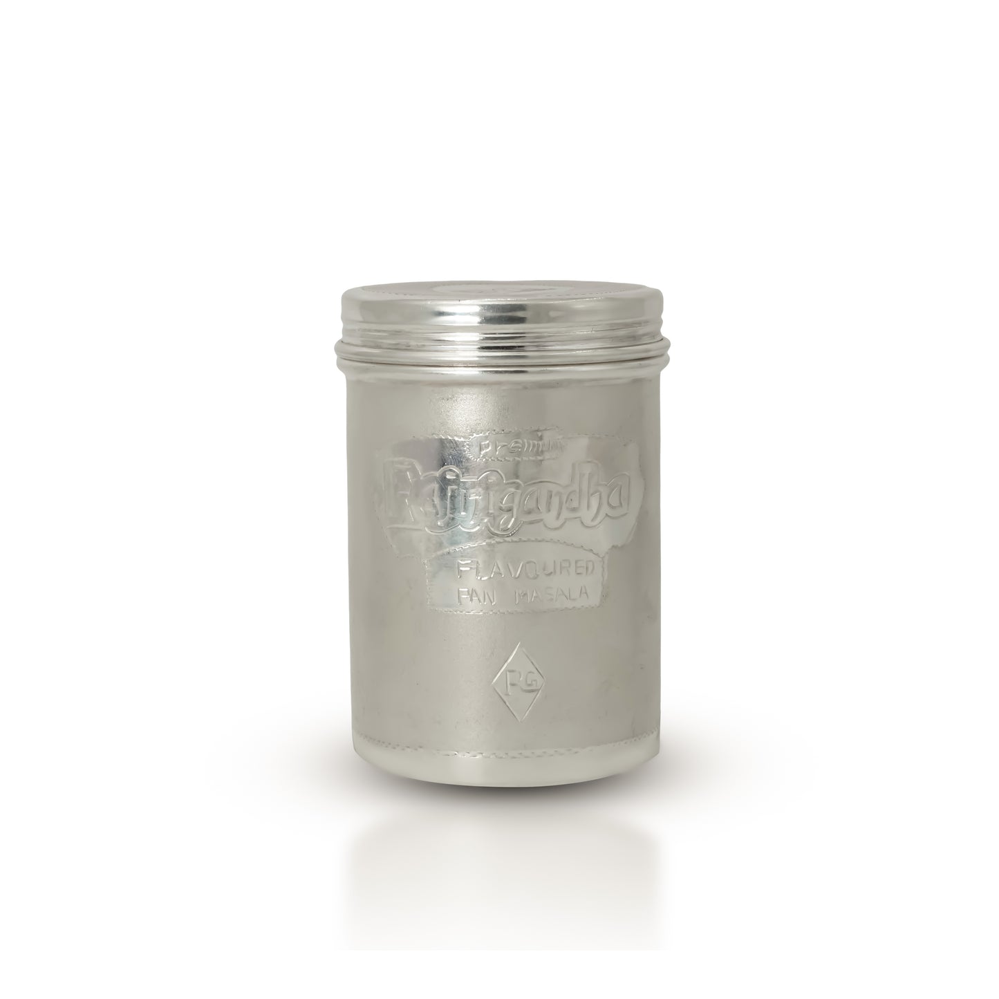 Handcrafted silver container for mouth freshener storage with a sleek design