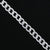 Simple Elegant Curb Chain Silver Bracelet for Men's