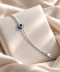 Stylish Evil Eye Silver Bracelet for Everyday Protection for women