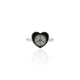 Silver Solitaire Twisty Heart Shape Ring