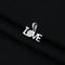 Silver Fashionable Love Sign Pendent