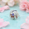 A Beautifully Crafted Silver Ring with Center Blue Stone