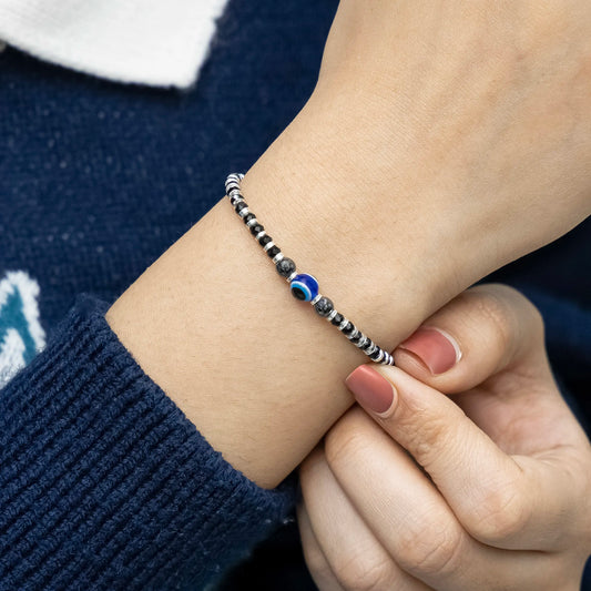 Adjustable Evil Eye Nazar Suraksha Bracelet for women

