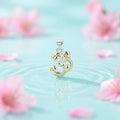 Antique Sterling Silver "ॐ" Pendant with Yellow Aesthetics