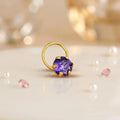Beautiful Blue Gem Gold Polish Nosepin
