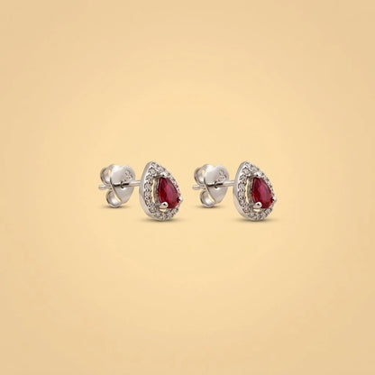 Beautiful Silver Mangalsutra Set Featuring a Vibrant Red Stone