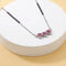 Beautiful Silver Mangalsutra Set Featuring a Vibrant Red Stone