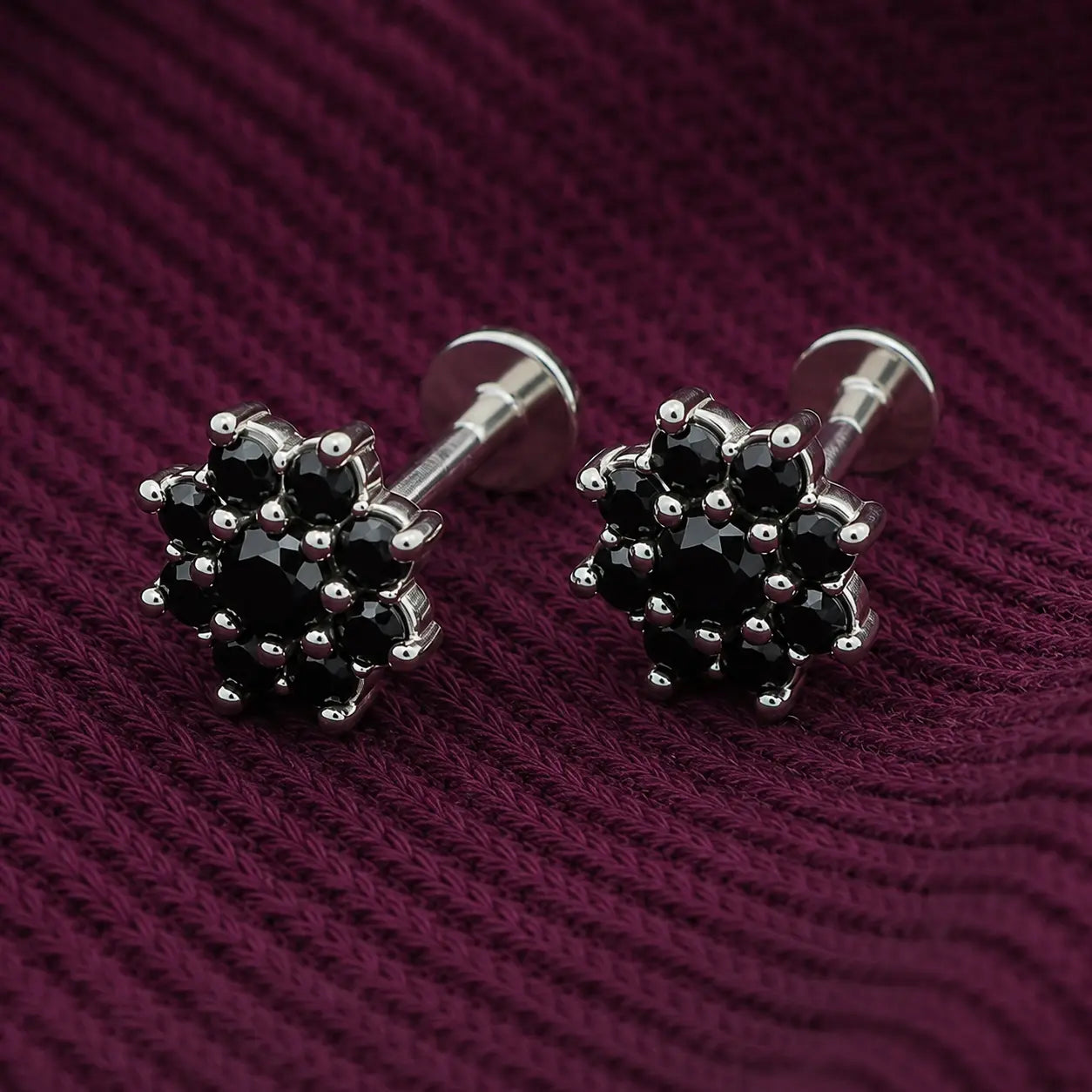 Black_Flower_Labret_Stud_Earrings_2
