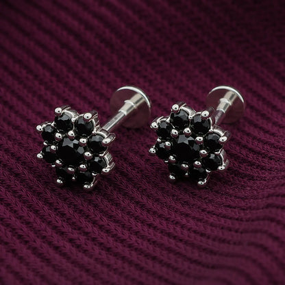 Black_Flower_Labret_Stud_Earrings_2