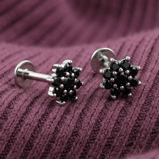 Black_Flower_Labret_Stud_Earrings_2