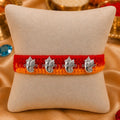 Blessed Ganpati Silver Rakhi