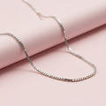 Box Design Silver Chain for Men & Women Pure Silver