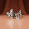 Butterfly Diamond Adjustable Ring in Silver Finish