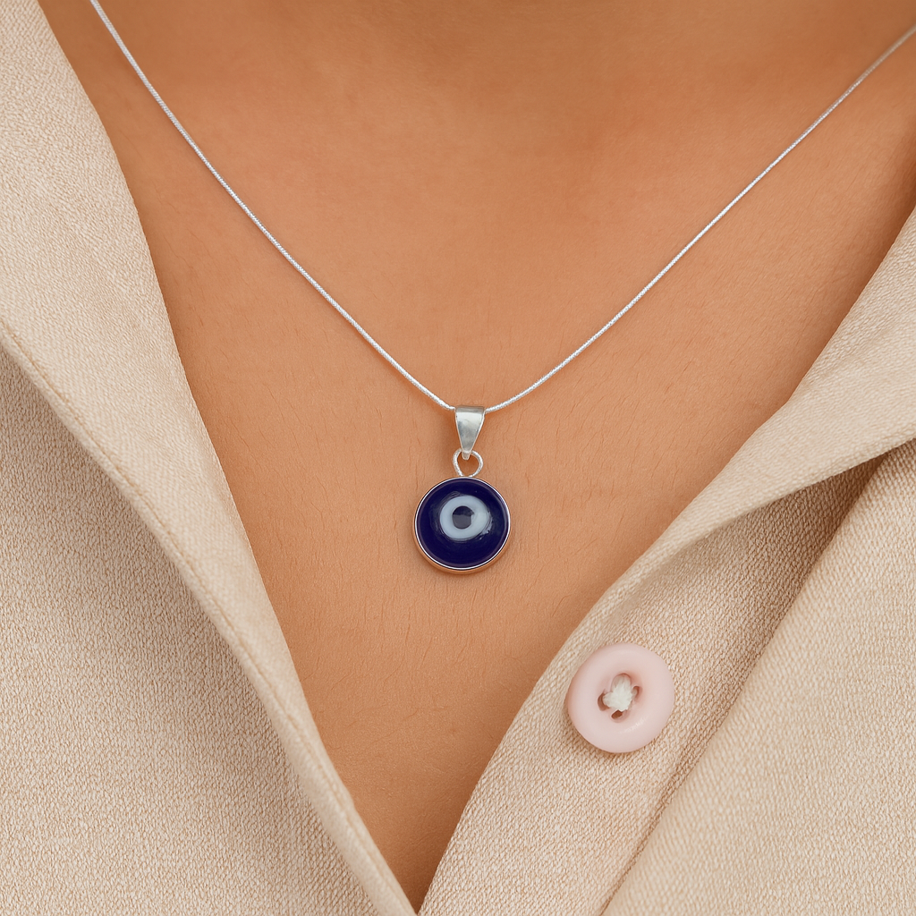 Evil Eye Daily Wear Pendant with Chain