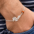 Silver ‘Shiv’ Bracelet with Rudraksha Bead for women