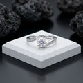 Claire Moissanite Ring in Sterling Silver for Women