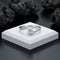 Claire Moissanite Ring in Sterling Silver