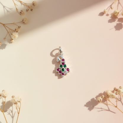 Classic Indian Peacock Silver Pendant