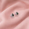 Classic Green Drop Stud Silver Earrings
