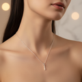 Silver Knife(chaku) Pendant With Chain