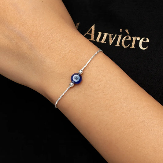 Couple Evil Eye Bracelet Combo Silver Protection & Love Gift
