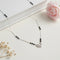 Cute Crystal Heart Minimal Silver Mangalsutra