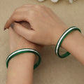 Silver Shine Designer Plastic Bangles