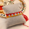 Delicate Silver Floral Rakhi