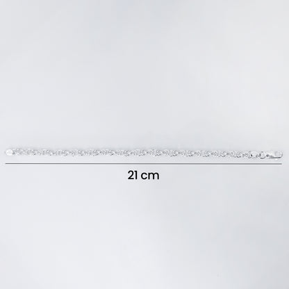 Expensive Braided Mens Silver Chain Bracelet