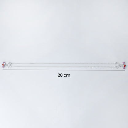 Elegant Premium Silver Anklet for Comfortable All-Day Wear