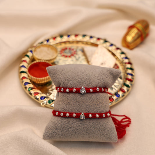 (1 Pc ₹70) Sterling Silver Rakhi Timeless Bond of Love