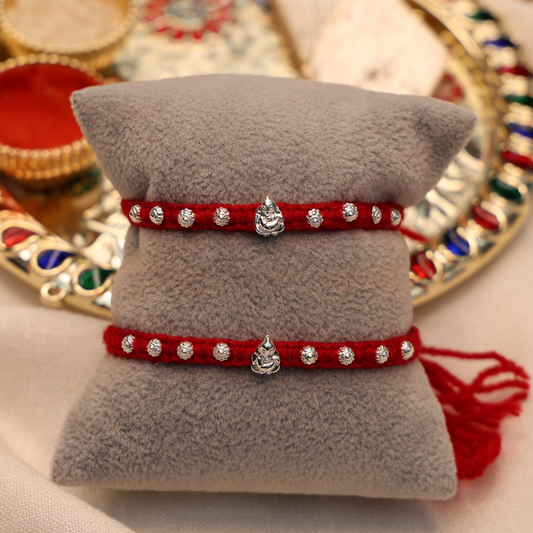 (1 Pc ₹70) Sterling Silver Rakhi Timeless Bond of Love