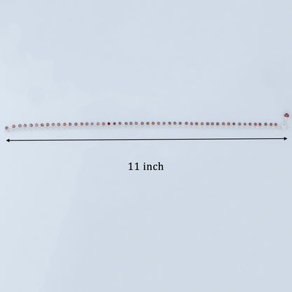 Red Stone Studded Silver Payal Modern Touch with Traditional Elegance