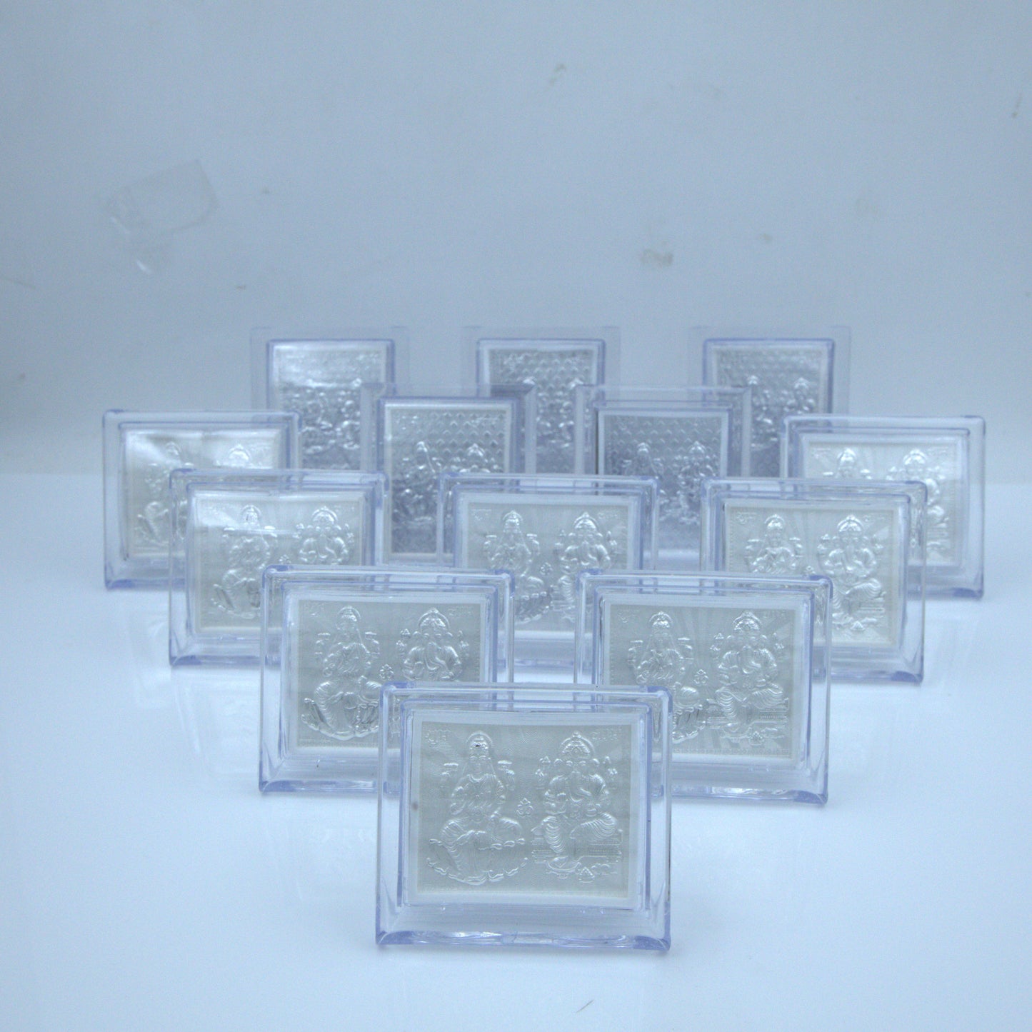 Silver Laxmi Ji Ganesh Ji Frame