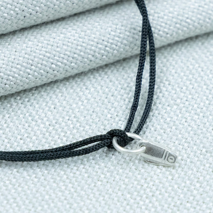 His & Hers Black Thread Premium Silver Knife(chaku) Charm Perfect Boy and Girl Combo