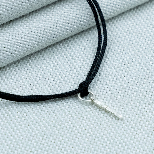 Matching Thread Bracelets with Silver Knife(chaku) Locket Perfect Boy and Girl Combo.