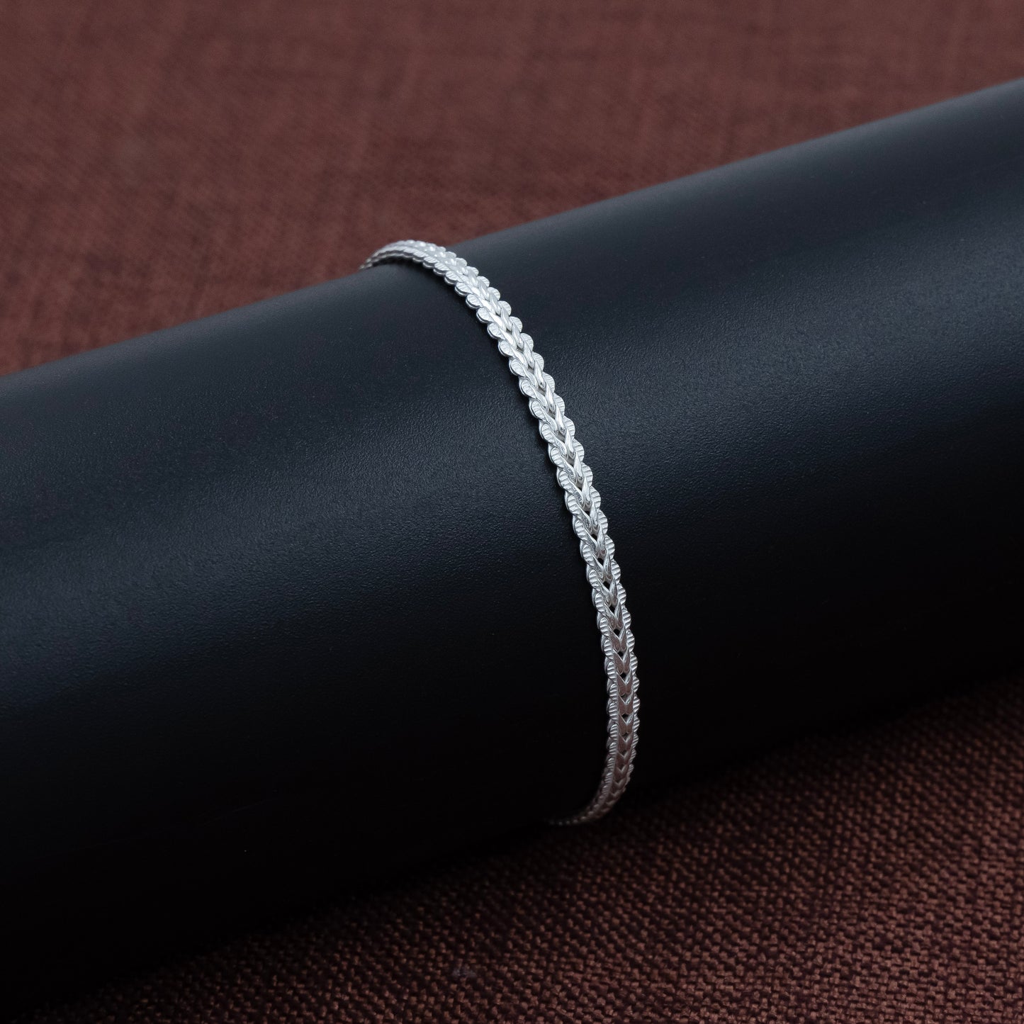 Premium Plain Silver Bracelet for Boys