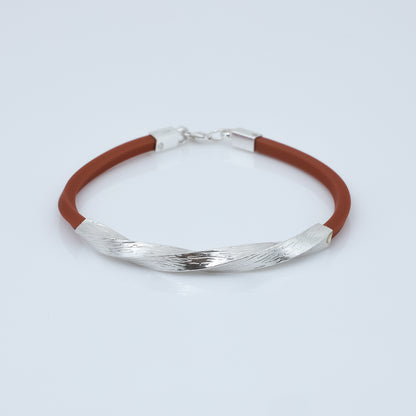 Silver Classical Trendy Twist Bracelet