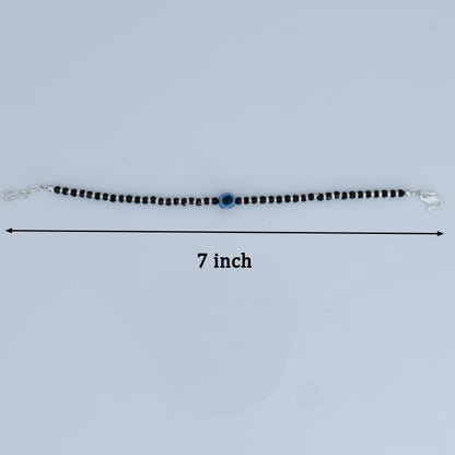 Evil Eye Protection Silver Bracelet for Babies