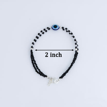 Black Beads Evil Eye Protection Bracelet
