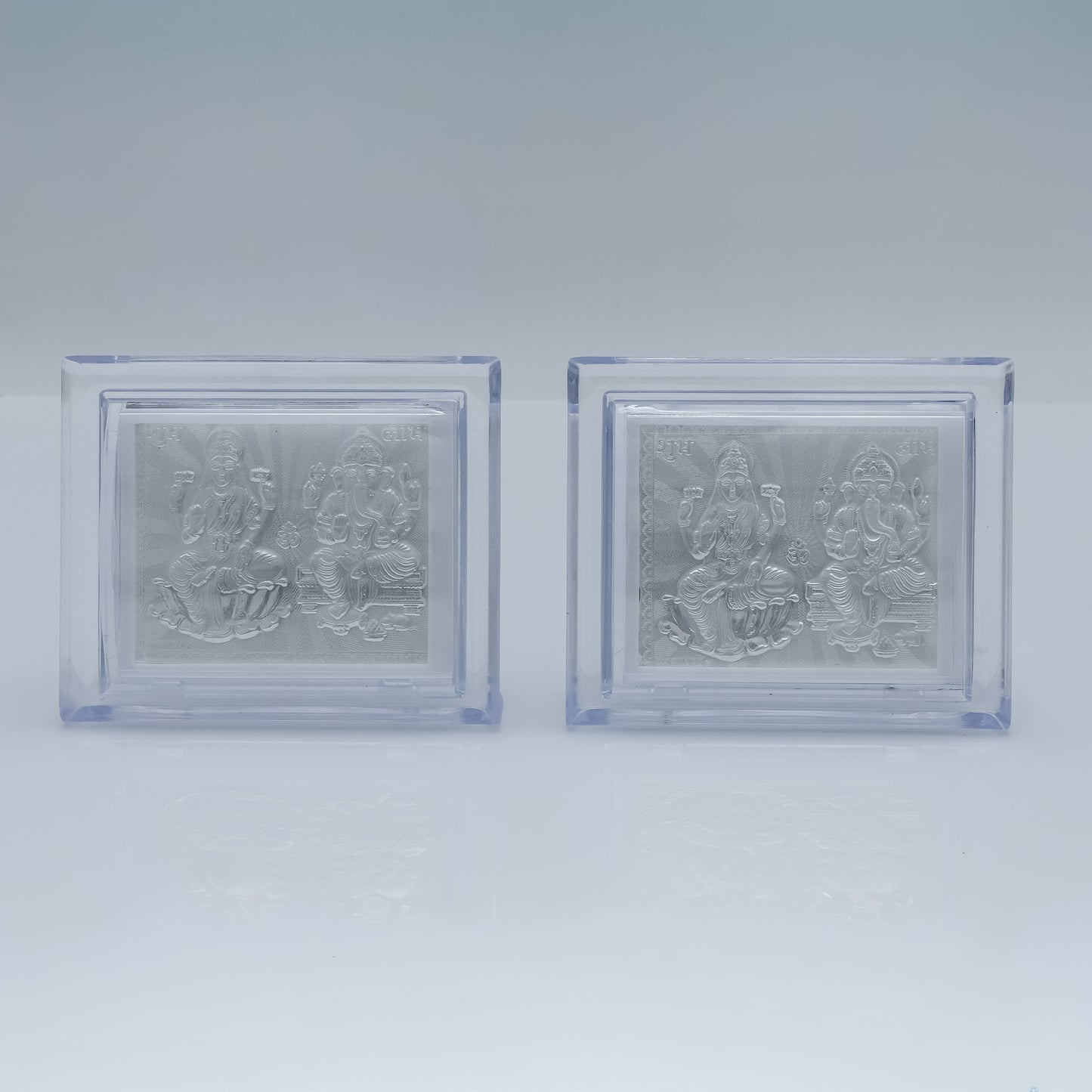 Silver Laxmi Ji Ganesh Ji Frame