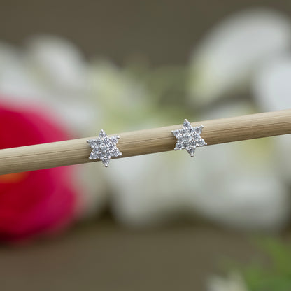 Starry Sparkle Silver Earring