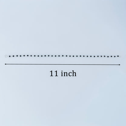 Minimalist Black Bead Bracelet