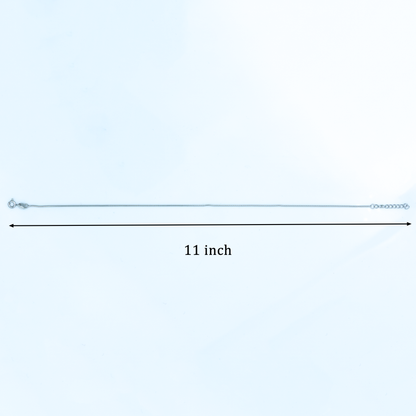 Plain Silver Anklet Minimal Everyday Wear